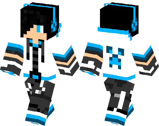 1. Minecraft Skin: Blue Haired Boy - wide 2