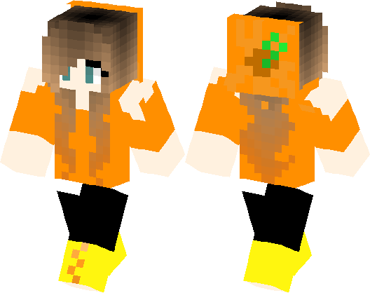 Girl Fan Of Pumpkins Minecraft Skin Minecraft Hub