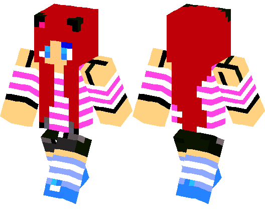 Redhead girl minecraft skin