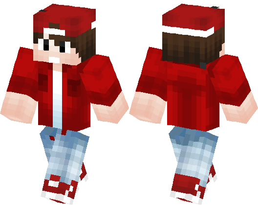 Cool Red Shirt Teen Guy