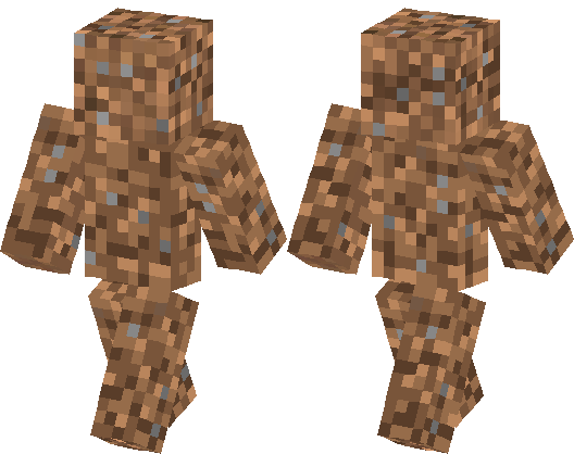 A dirt block SKIN, Minecraft Skin