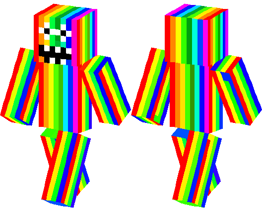 Rainbow Guy Minecraft Skin Minecraft Hub