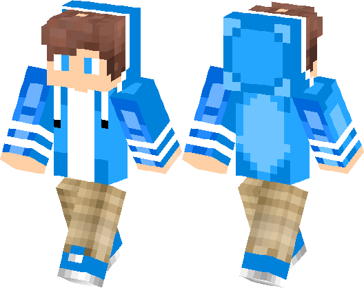 7. "Cute Blue Haired Boy" Minecraft Skin - wide 6