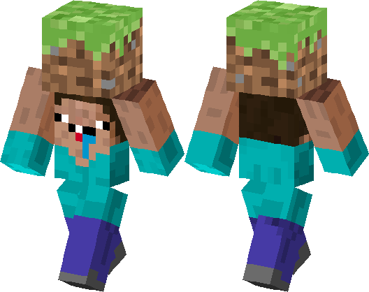 Mini Steve holding a block :P | Minecraft Skin | Minecraft Hub