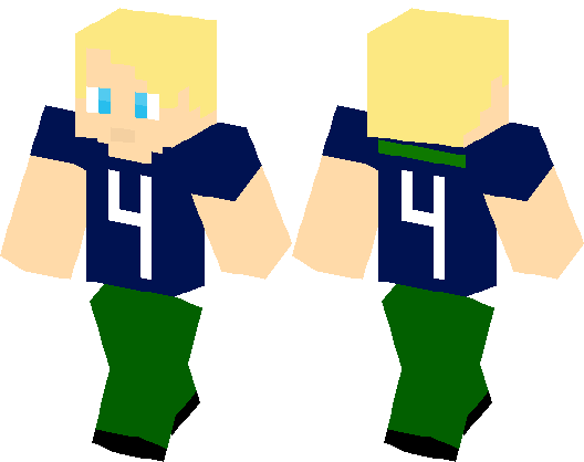 Blonde Hair Blue Eyes Football Player Guy Minecraft Skin Minecraft Hub