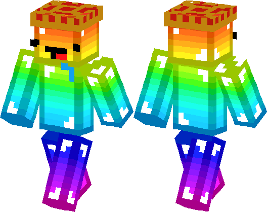 King Noob Rainbow Minecraft Skin Minecraft Hub