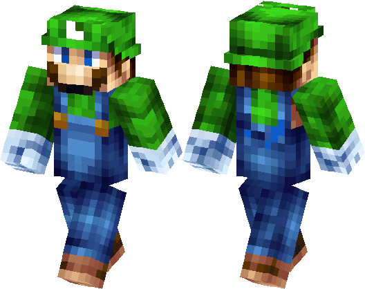 Luigi Minecraft Skin Minecraft Hub