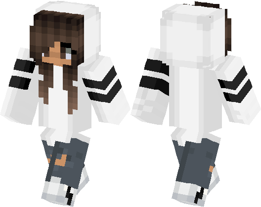 girl minecraft skins with hoodies