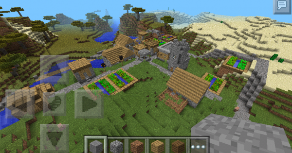 HUGE Village Seed with Tower | Minecraft PE Seed | Minecraft Hub
