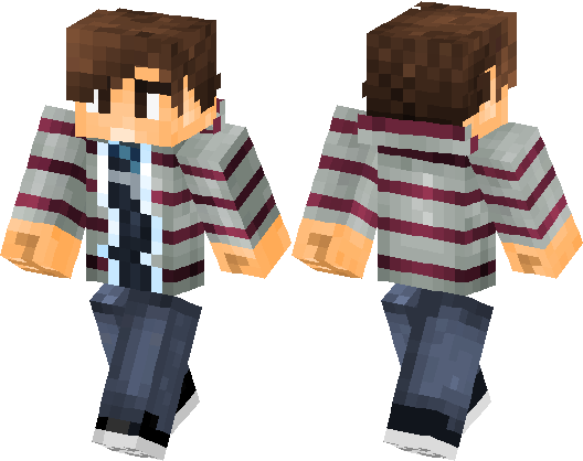 Ok hopeu enjoy this skin its a boy with grey jacket and red stripes