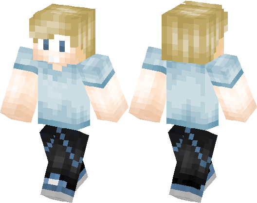 3. "Cute Dark Blue Hair" Minecraft Skin - wide 6