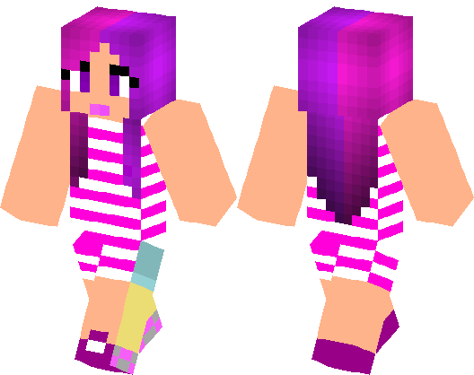 Purple and pink girl