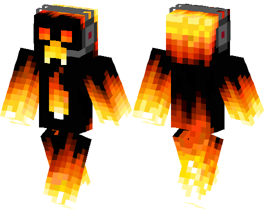 Fire Creeper  Minecraft Skin  Minecraft Hub