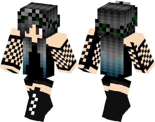 Goth Girl Minecraft Skin